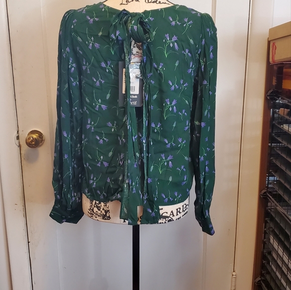 NWT Modcloth x Collectif Oakly Fall Floral Blouse - Picture 2 of 5